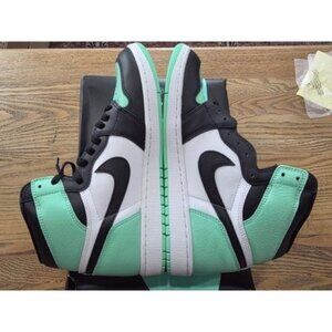 Air Jordan 1 Retro High OG - White/Black/GREEN GLOW - Size 11 Men's - Brand New